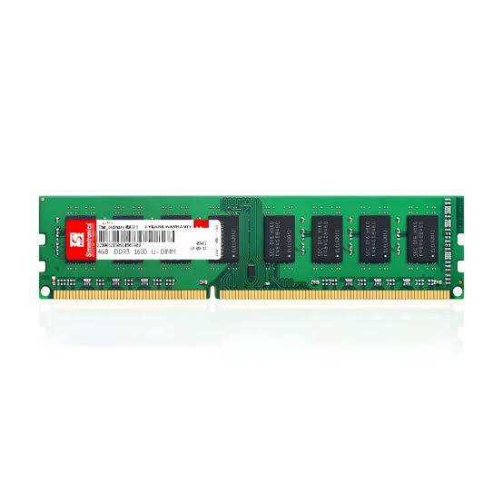 A pair of standard desktop computer RAM sticks